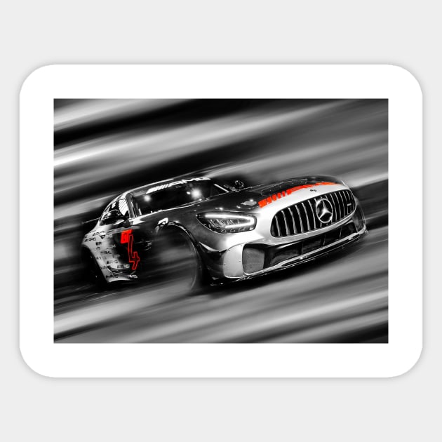 Speed Mercedes AMG GT4 Version 2 Amg Sticker TeePublic